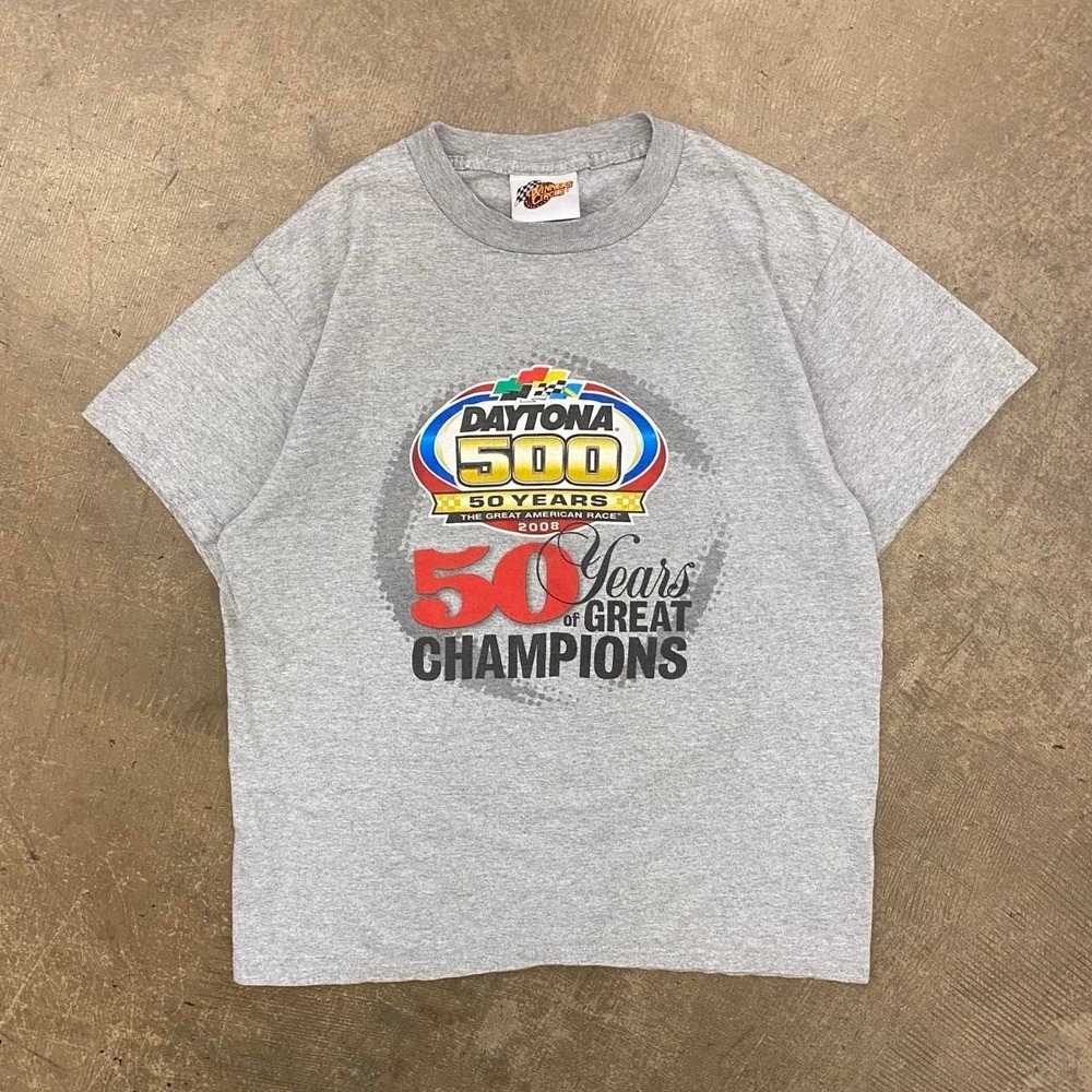 Vintage Daytona 500 2008 NASCAR Racing T-Shirt Size Medium